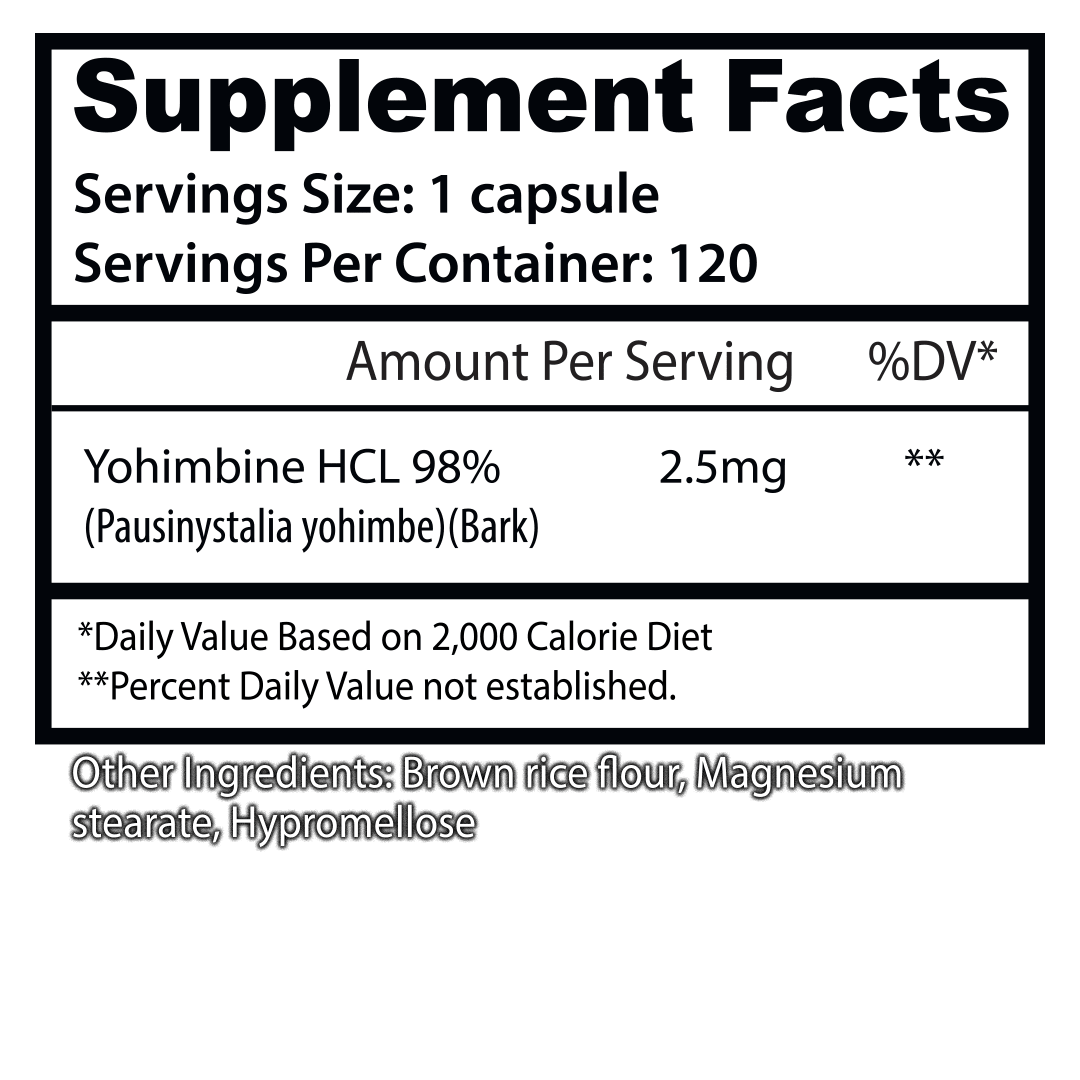 Asylum Cabinet Yohimbine HCL Capsules - Image 2
